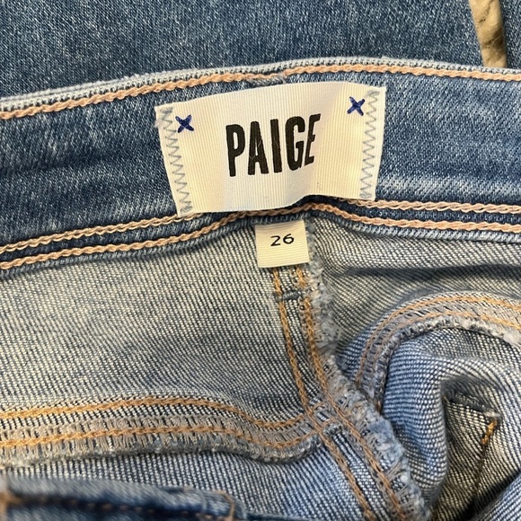 Paige Cindy Crop destructed denim  Jeans in size 26 - Picture 5 of 5